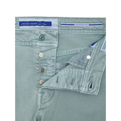 Jacob Cohen Green Cotton Skinny Jean