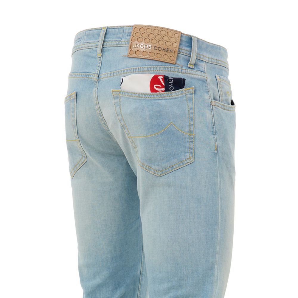Jacob Cohen Blue Cotton Skinny Jean