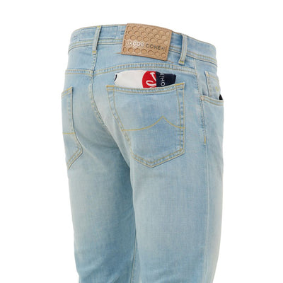 Jacob Cohen Blue Cotton Skinny Jean