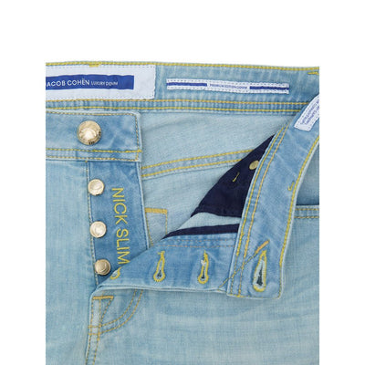 Jacob Cohen Blue Cotton Skinny Jean
