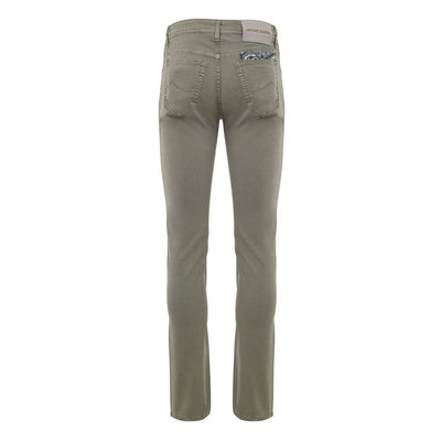Jacob Cohen Gray Cotton Skinny Pant