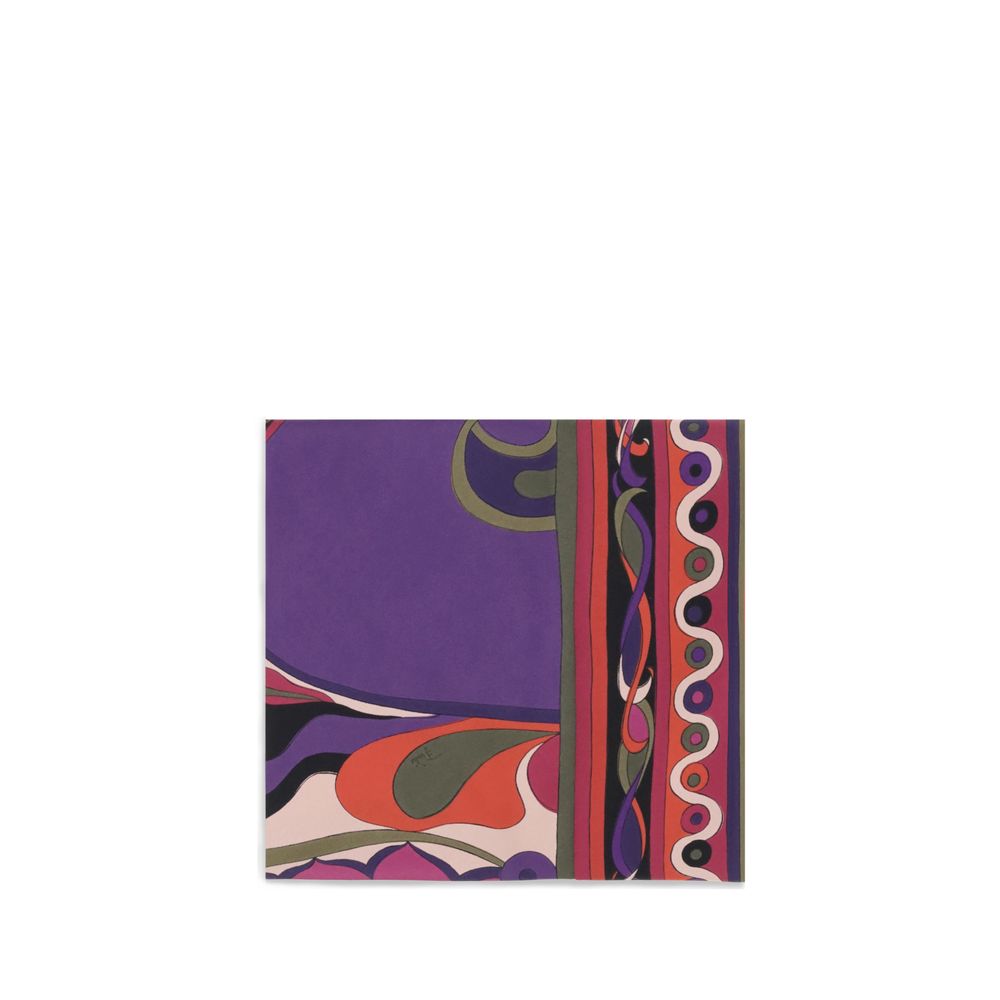 Écharpe triangulaire en soie Emilio Pucci