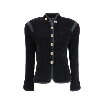 Blazer en soie Giorgio Armani avec boutons décoratifs à tige métallique