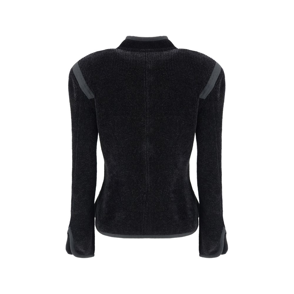 Blazer en soie Giorgio Armani avec boutons décoratifs à tige métallique