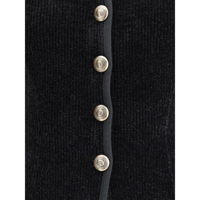 Blazer en soie Giorgio Armani avec boutons décoratifs à tige métallique
