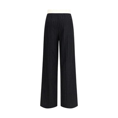 Forte_Forte Sartorial high-waisted pinstripe wool-blend Trousers
