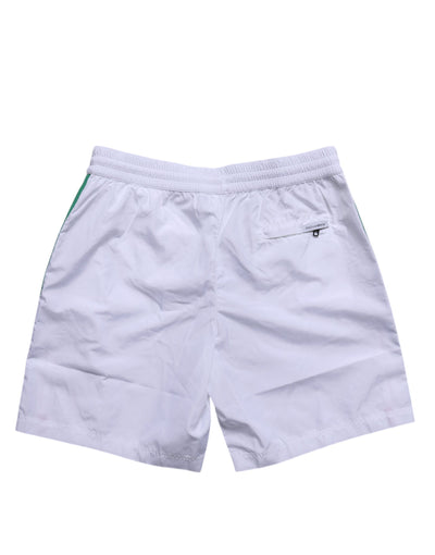 Dolce & Gabbana White Logo Polyester Men Beachwear Swimwear