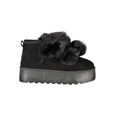 Laura Biagiotti Black Polyester Women Boot