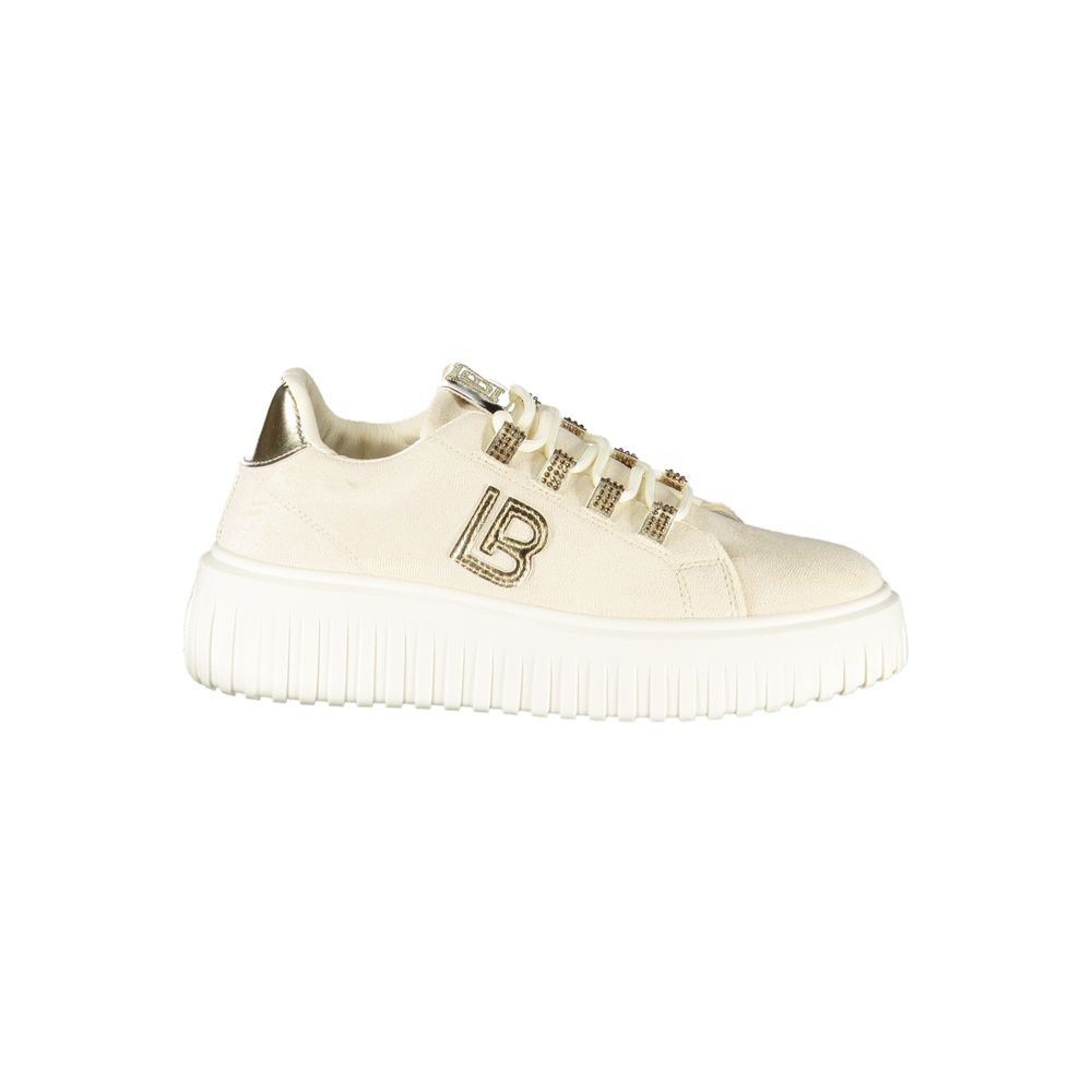 Baskets femme Laura Biagiotti en polyester beige