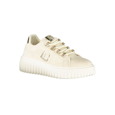 Baskets femme Laura Biagiotti en polyester beige