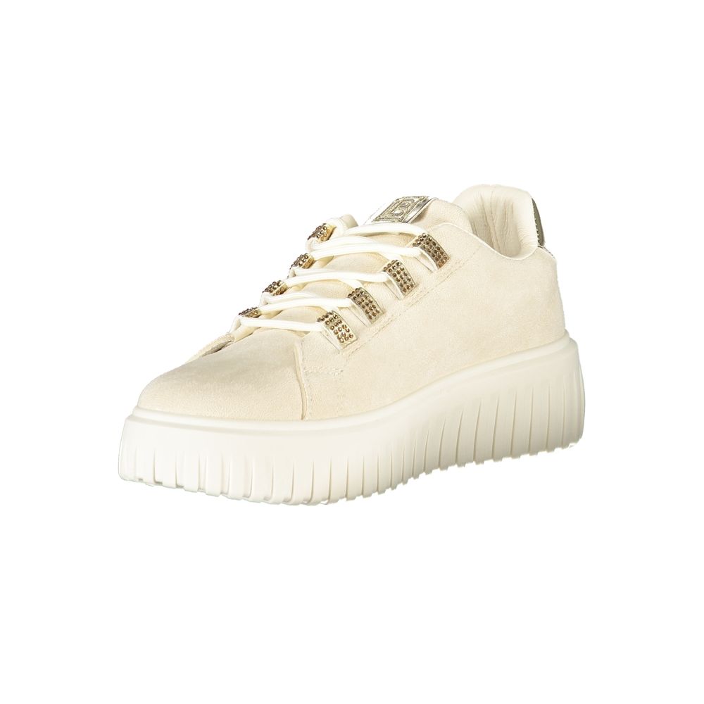 Baskets femme Laura Biagiotti en polyester beige