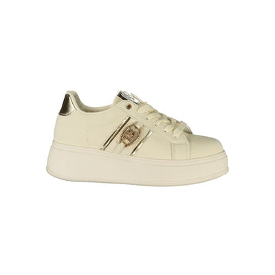 Baskets femme Laura Biagiotti en polyester beige