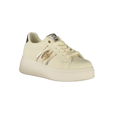 Baskets femme Laura Biagiotti en polyester beige