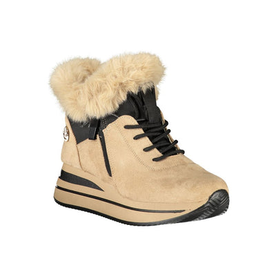 Laura Biagiotti Beige Polyester Women Sneaker