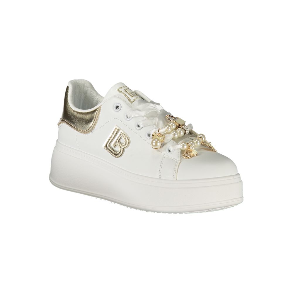 Laura Biagiotti Witte Polyester Dames Sneaker