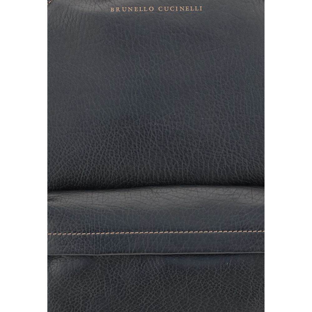 Sac à dos de voyage en cuir Brunello Cucinelli