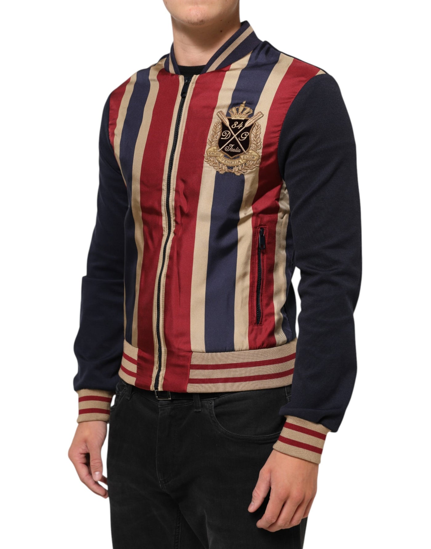 Dolce & Gabbana Multicolor #DGMillennials Full Zip Bomber Jacket
