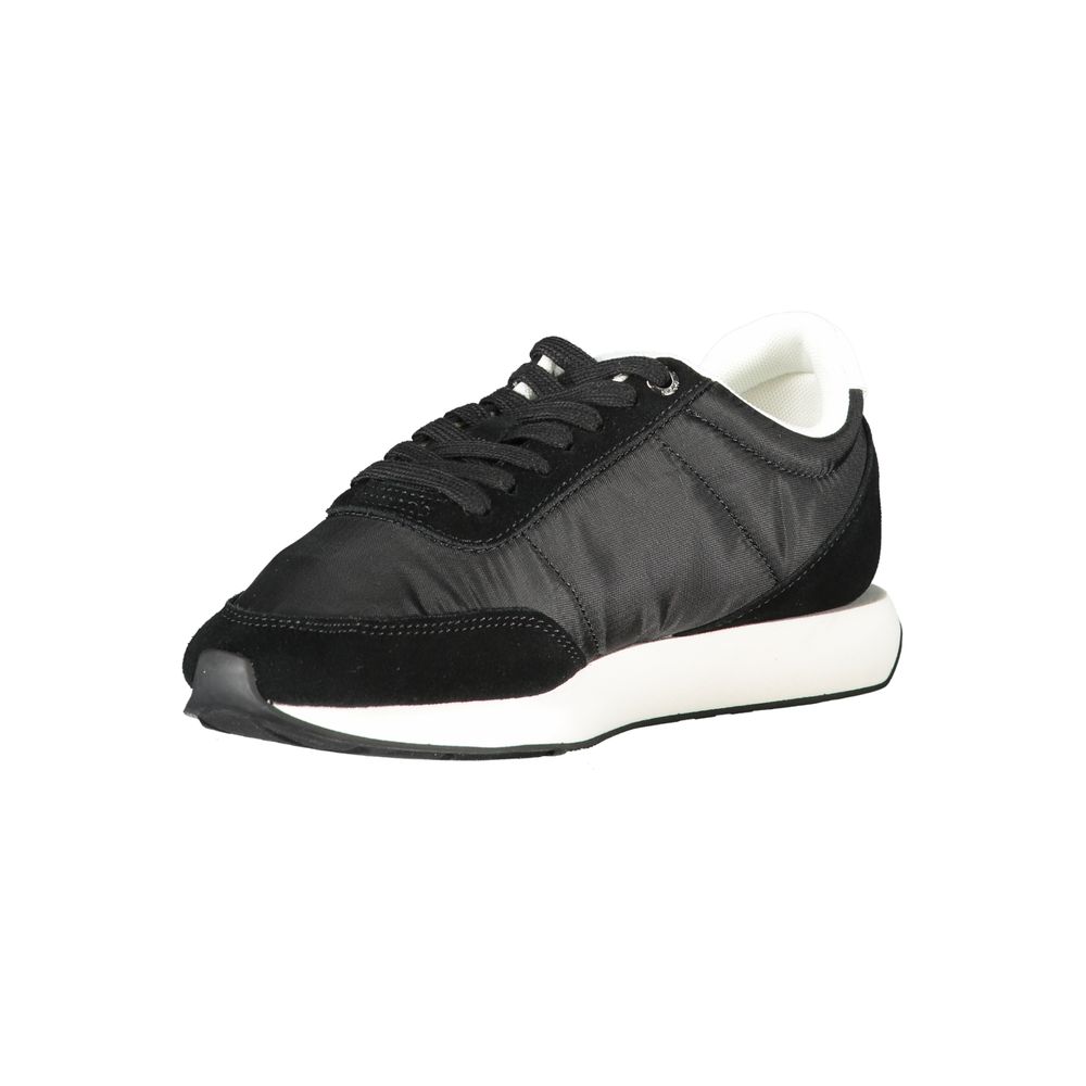 Calvin Klein Zwarte Leren Dames Sneaker
