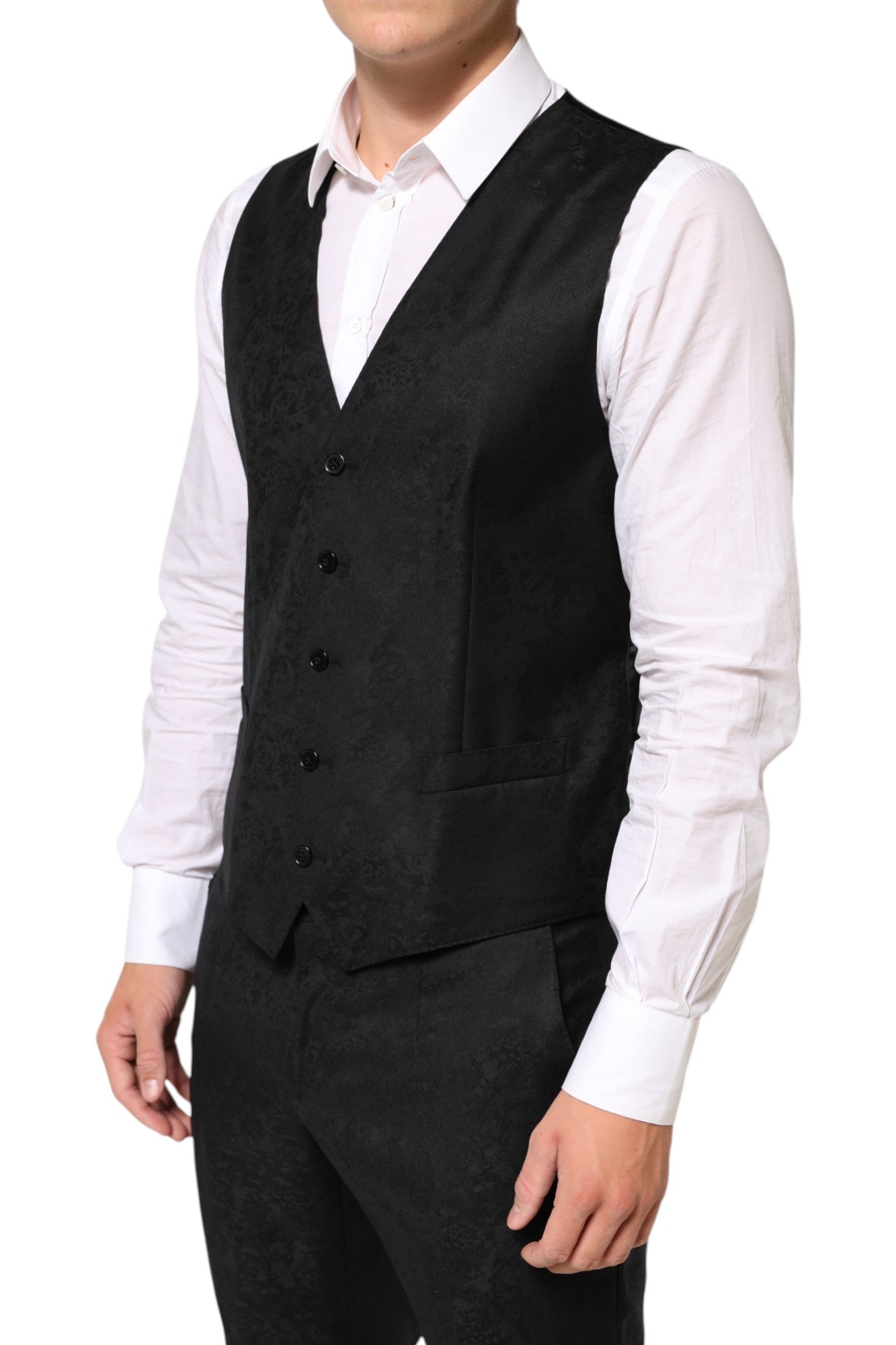 Dolce & Gabbana Black MARTINI 2 Buttons Suit 3 Piece Suit