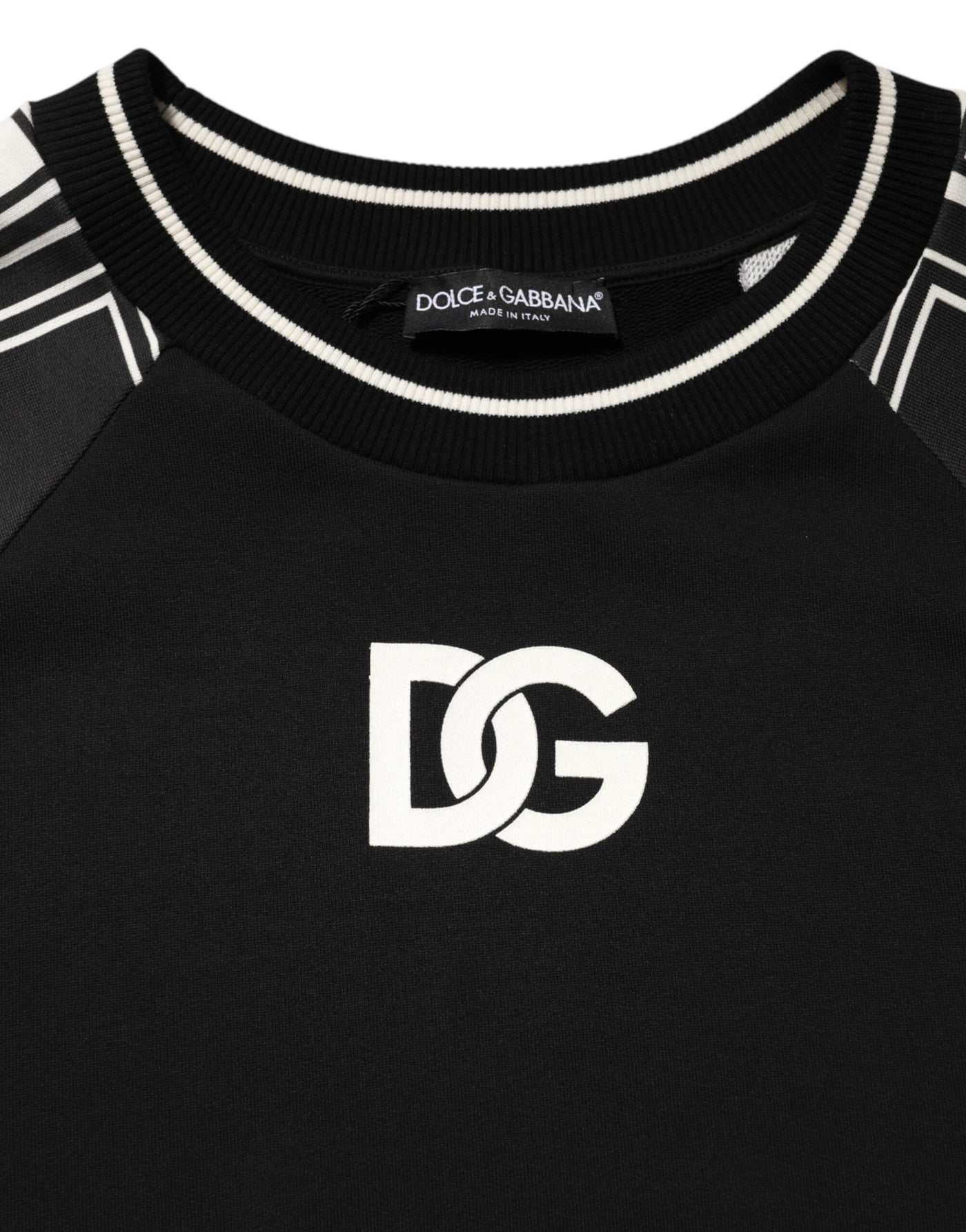 Dolce & Gabbana Black Magnificent DG Logo Sweatshirt Sweater
