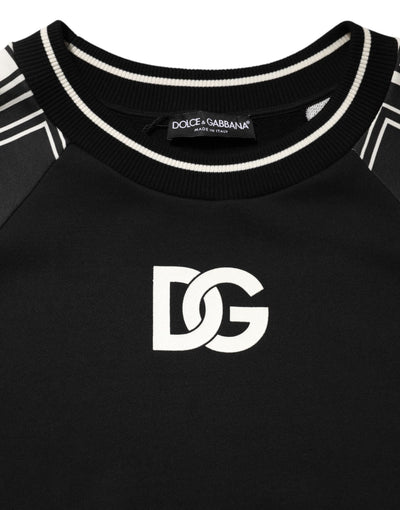 Dolce & Gabbana Black Magnificent DG Logo Sweatshirt Sweater