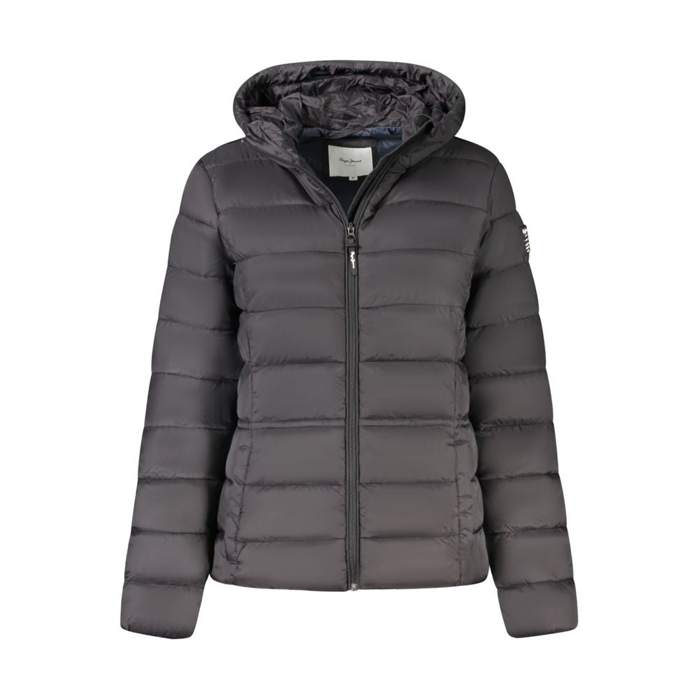 Pepe Jeans Zwarte Polyamide Jas voor Dames