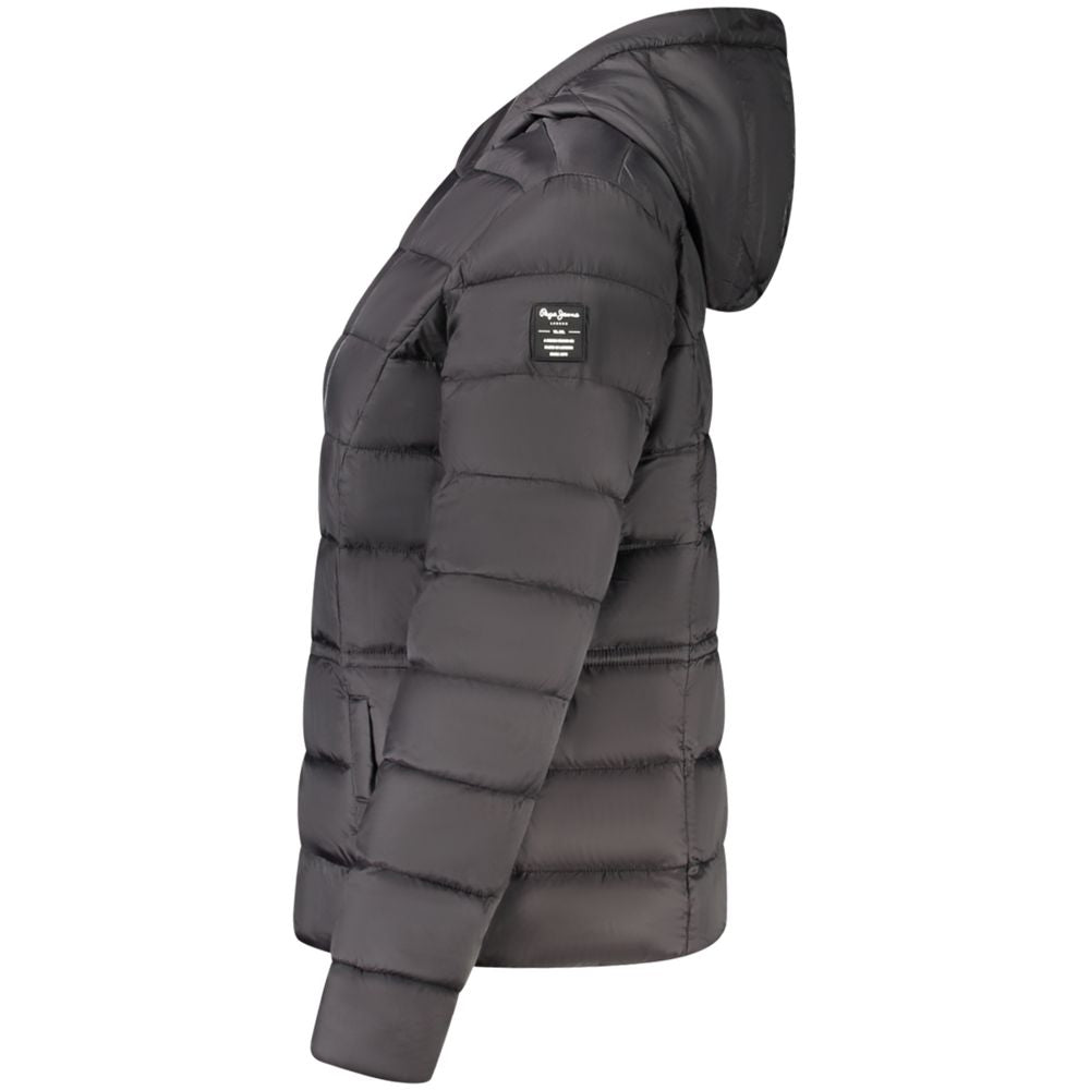 Pepe Jeans Zwarte Polyamide Jas voor Dames