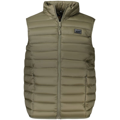 Cavalli Class Green Polyester Men Jacket