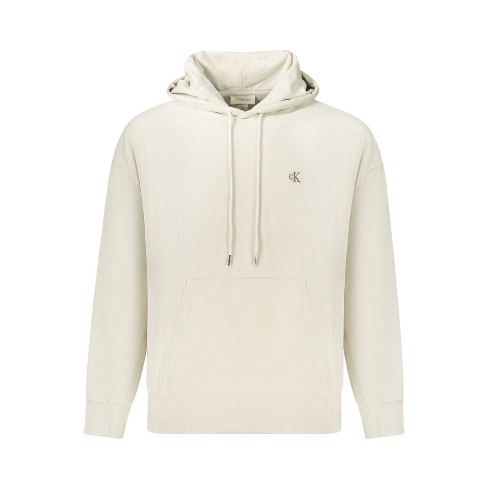 Pull homme en coton beige Calvin Klein