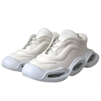 Baskets blanches en polyester Dolce &amp; Gabbana