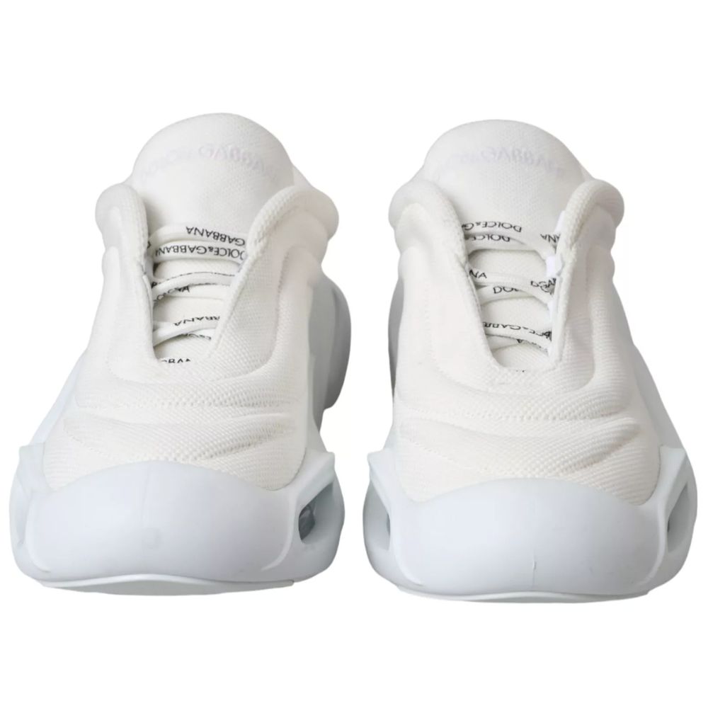 Baskets blanches en polyester Dolce &amp; Gabbana