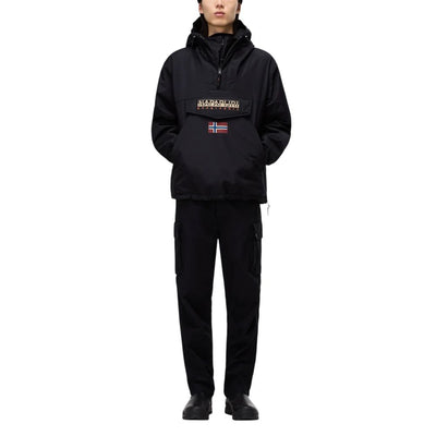 Napapijri Black Polyester Jackets & Coat