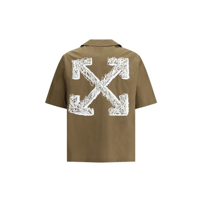 Off-White Bowling Shirt in Poplin