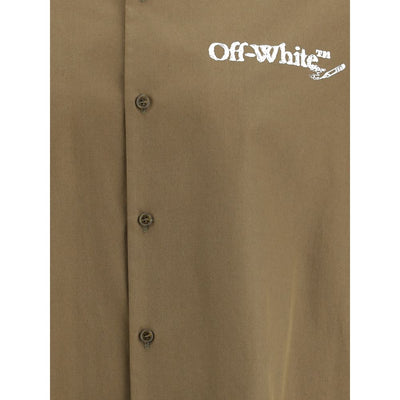 Off-White Bowling Shirt in Poplin
