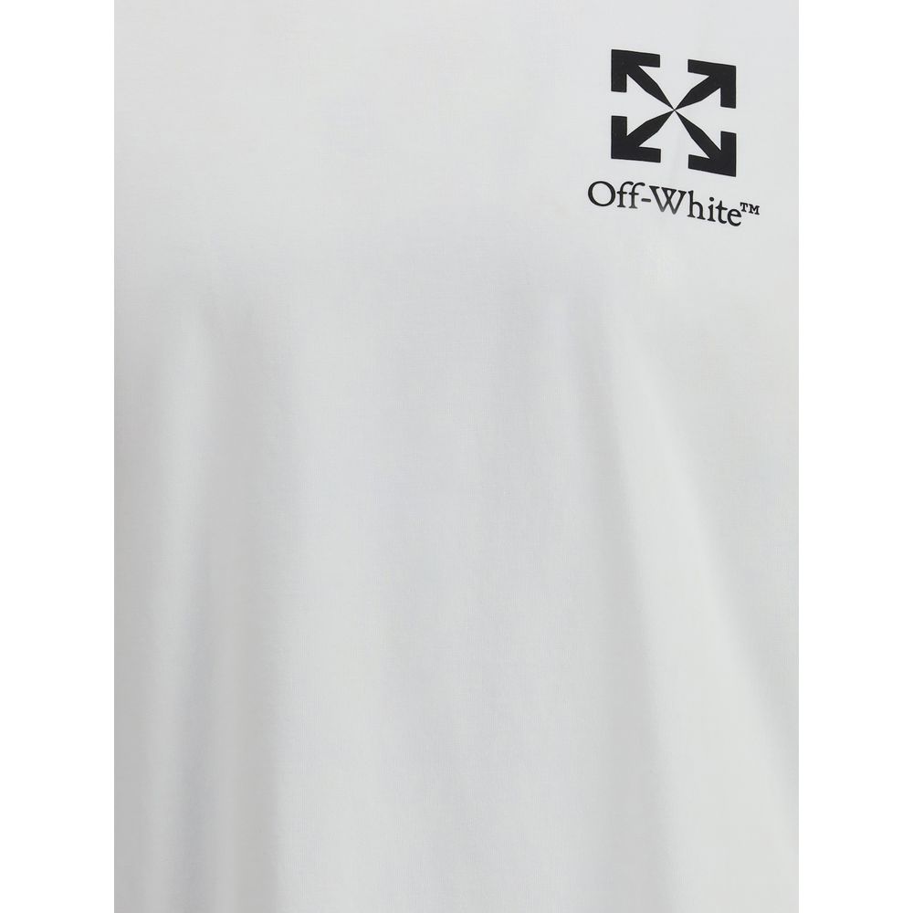 Off-White T-shirt met kleine pijl