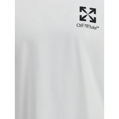 Off-White T-shirt met kleine pijl