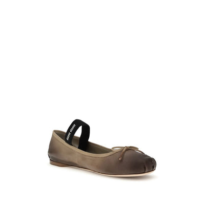 Miu Miu Leather Ballerinas