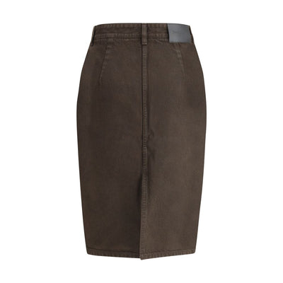 Saint Laurent Denim Pencil Skirt