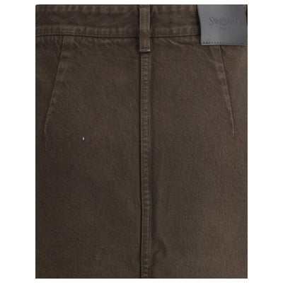Saint Laurent Denim Pencil Skirt