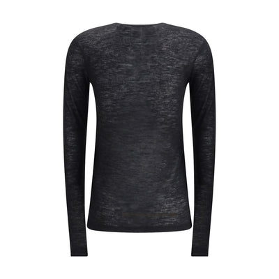 Saint Laurent Short-sleeved T-shirt in Cashmere and Silk
