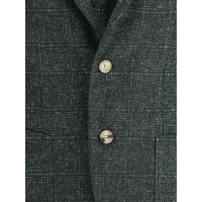 Gi Capri Single-breasted Blazer in mélange fabric