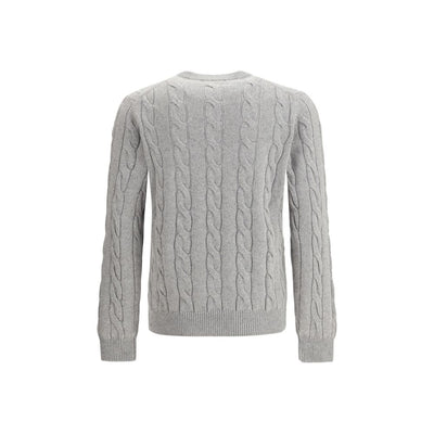 Aragona Cashmere trui met brei-effect en ronde hals