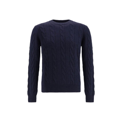 Aragona Cashmere trui met brei-effect en ronde hals