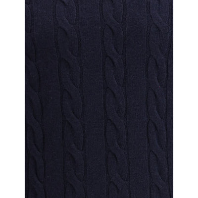 Aragona Cashmere trui met brei-effect en ronde hals