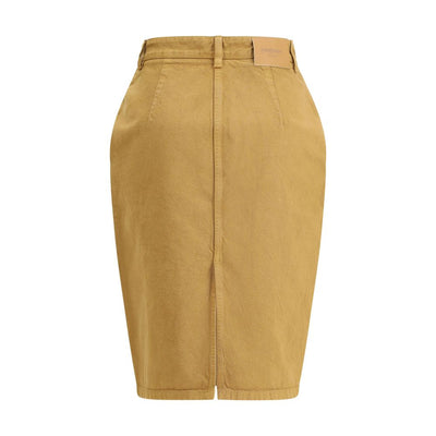 Saint Laurent Denim Pencil Skirt