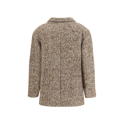 Veste Vittoria en tweed, couleur bleu roi.