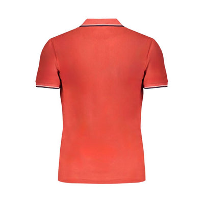 Gianmarco Venturi Red Cotton Polo Shirt