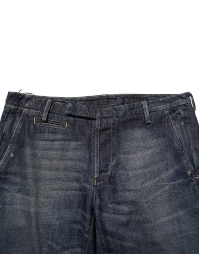 Brian Dales Dark Blue Washed Skinny Men Denim Trouser Jeans