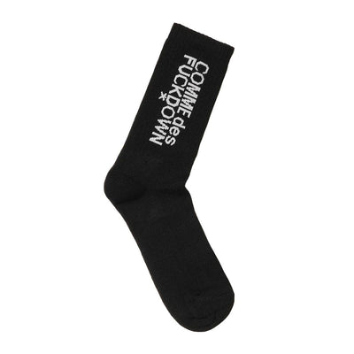 Comme Des Fuckdown Black Cotton Sock