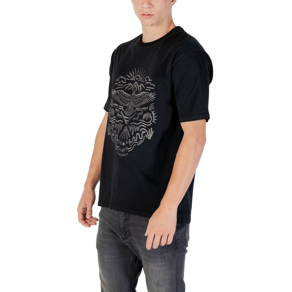 Gianni Lupo Black Cotton T-Shirt